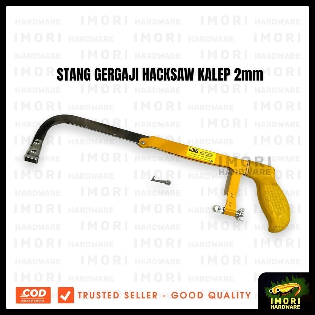 BLITZ Stang Gergaji Hacksaw Kalep 2mm Graji Tangan Potong Kayu Triplek