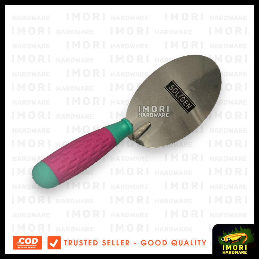 SOLIGEN Cetok Semen Bulat Gg Fiber 6   7   8" inch Sendok Semen imr