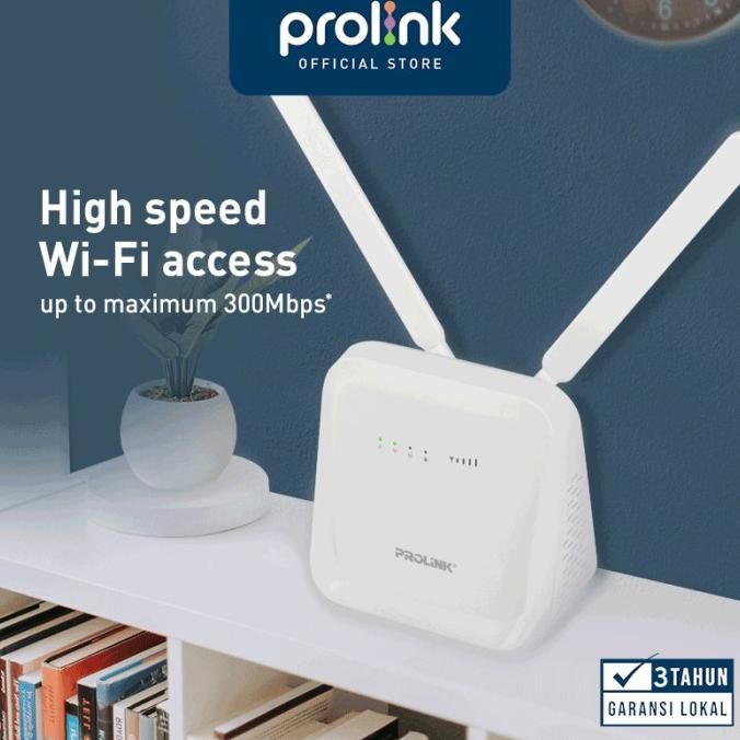 HARGA DISC - PROLiNK Smart 4G LTE 300Mbps Wireless Router with Voice PRN3006L WiFi