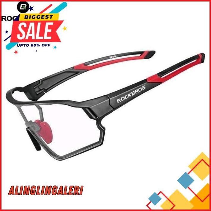ORIGINAL KACAMATA SEPEDA ROCKBROS LENSA PHOTOCHROMIC - KACAMATA PHOTOCHROMIC GOWES LARI TERBARU
