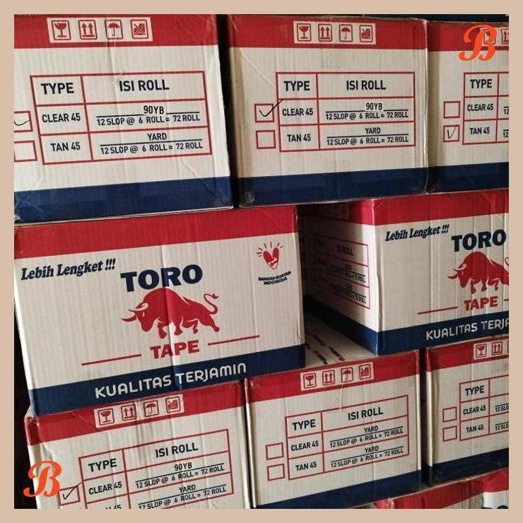 

| RMP | LAKBAN BENING PREMIUM TORO 1 DUS ISI 72 PCS 45 MM X 90 YB MURAH
