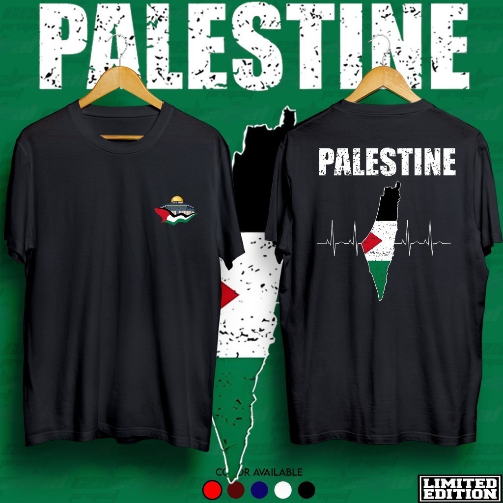 KAOS PRIA DEWASA PALESTINE kaos save palestine Bisa cod Gratis ongkir