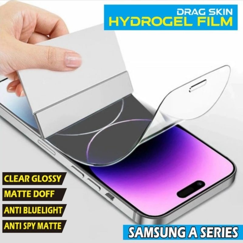 

*PromoTerjangkau* Anti Gores Hydrogel Clear Samsung A14 A24 A34 A54 A15 A35 A55 Garskin Wrap Stiker Premium / X Casing Case COD