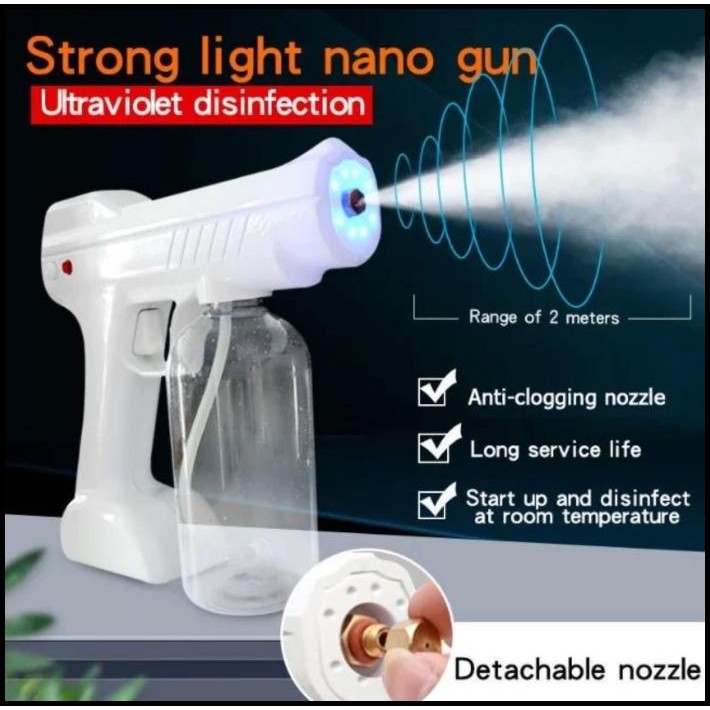 Nano Spray Gun Disinfectant Wireless 800Ml Semprotan Disinfektan