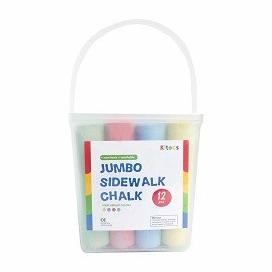 

Promo!! Kitecs Jumbo Sidewalk Chalk Non-Toxic Washable Kapur Tulis Warna Jumbo