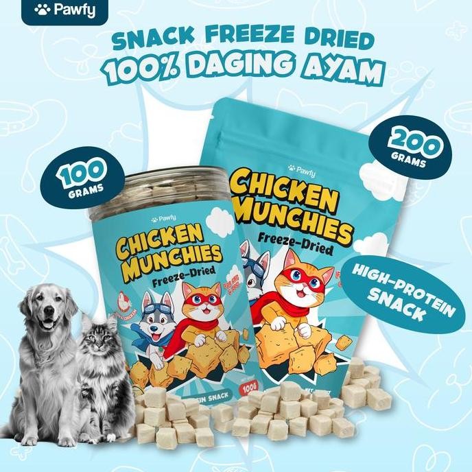 

PAWFY Freeze Dried Chicken Pet Snack Kucing dan Anjing - Chicken Munchies Snack Daging Ayam Sehat untuk Anjing dan Kucing vs99