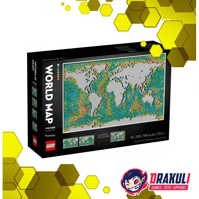 Terlaris Toys Lego Art And Craft World Map 31203 Ready Stok