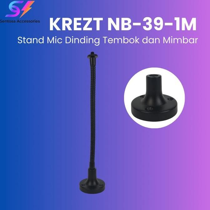 Stand Mic Imam KREZT NB-39-1M | Stand Mic Dinding Tembok Stand Mic Mimbar | Stand Mic Spiral Imam da
