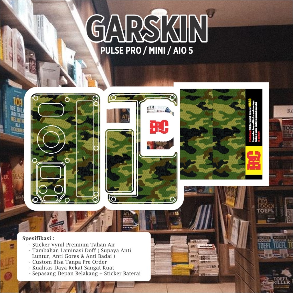 

*PromoTerjangkau* Er Concept Sipulse Bulat 04 Garskin Wrap Stiker Premium / X Casing Case COD