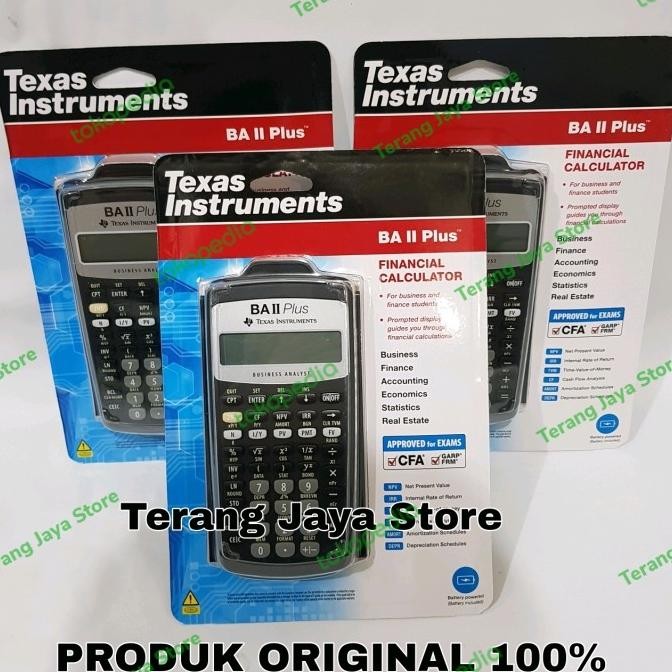 

BEBAS ONGKIR - Kalkulator Financial Texas Instruments BA II Plus Financial Calculator Texas ba ii plus Kalkulator Texas BA II Plus ORIGINAL