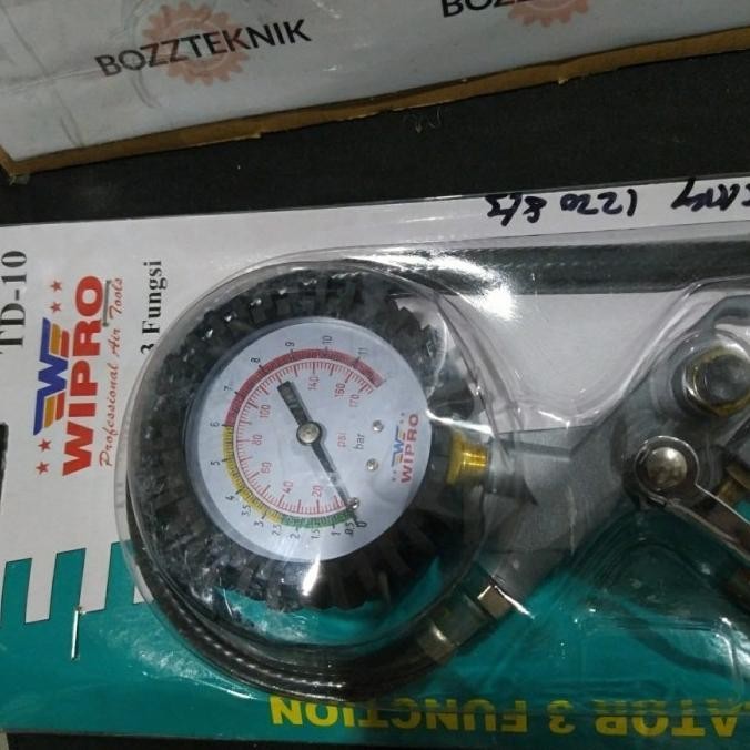 Inflator Isi Angin Alat Ukur Udara Tekanan Ban Mobil Motor Wipro Td 10 Original Dan Terlaris