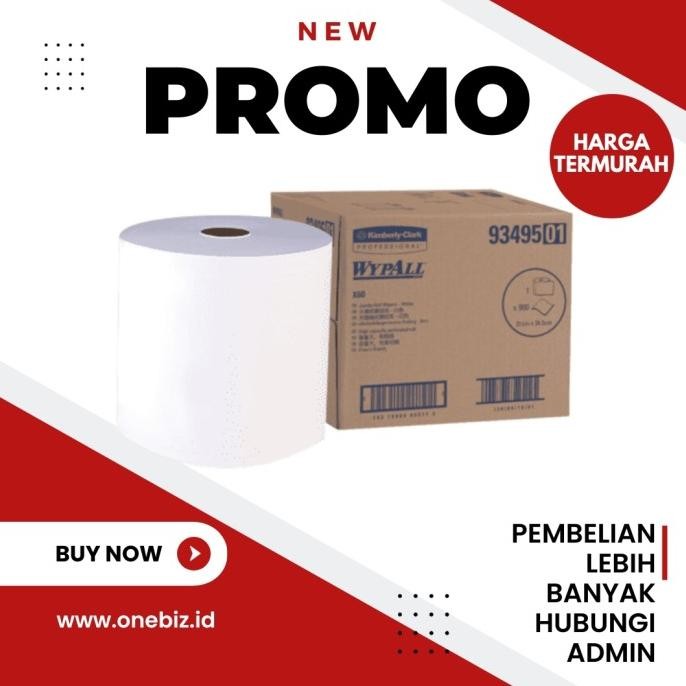 WYPALL X60 93495 Wipers, jumbo roll, 900 sheets per roll