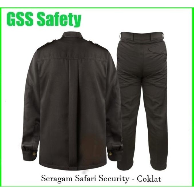 Safari Lengan Panjang - Seragam Safari Security `