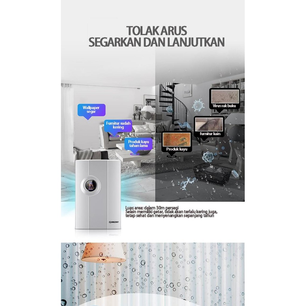 Murah Rumah tangga Dehumidifier Ruangan / Smart Dehumidifier 2.5L / dehumidi Non COD