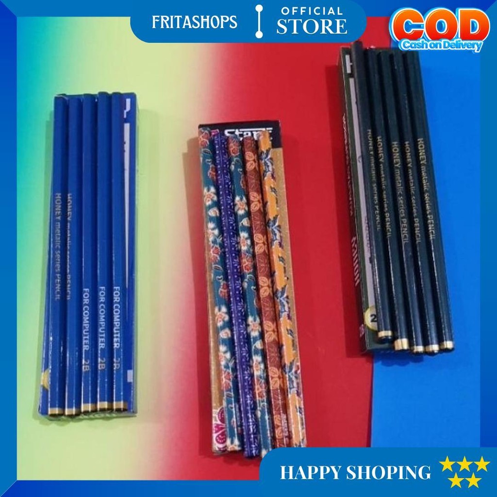 

(12Pcs) Pensil 2B Hijau / Biru / Batik / Fancy Karakter / Greebel Hijau / Boneka Papan D Termurah