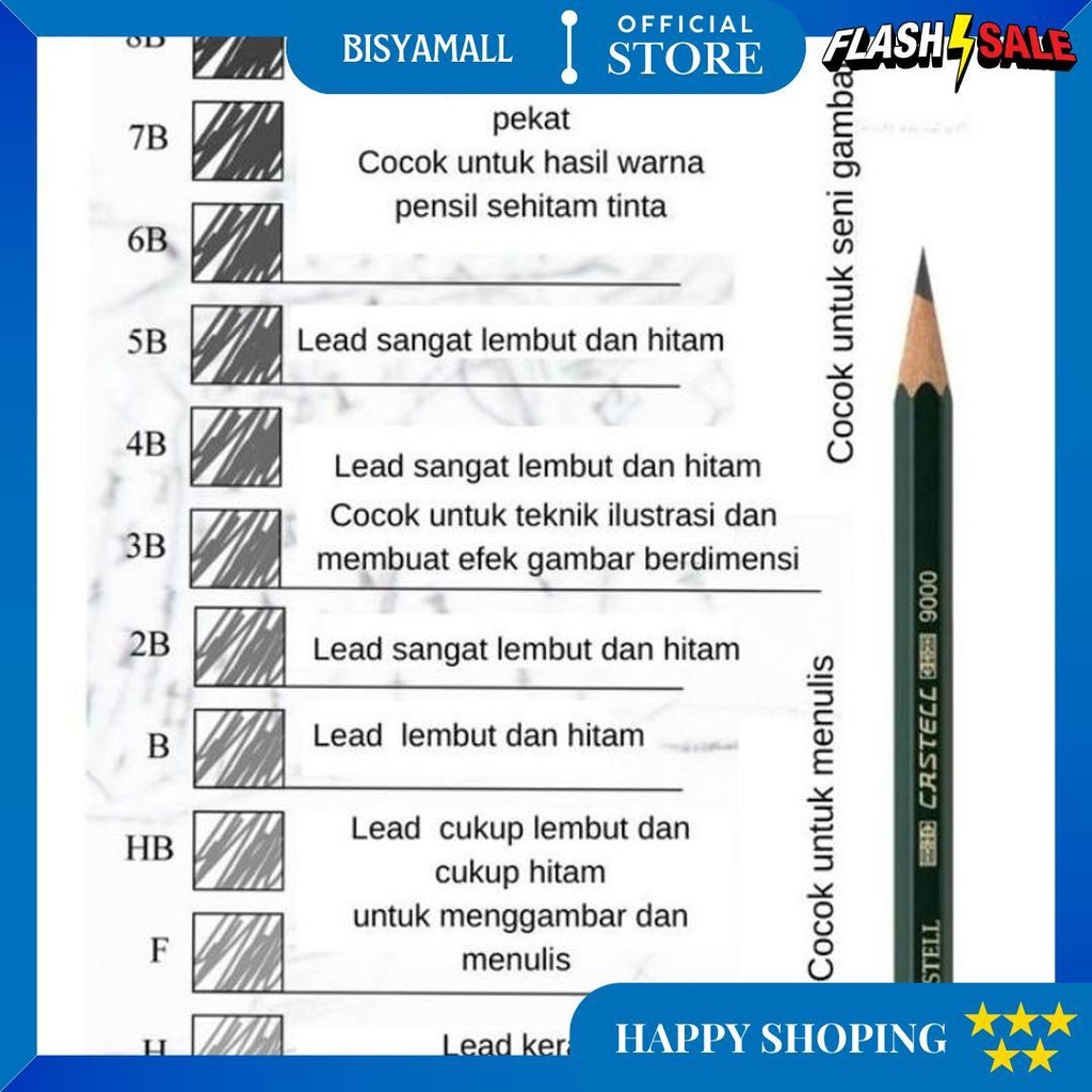 

Pensil Faber Castell 2B Ujian Computer (12 Pcs) D Cod