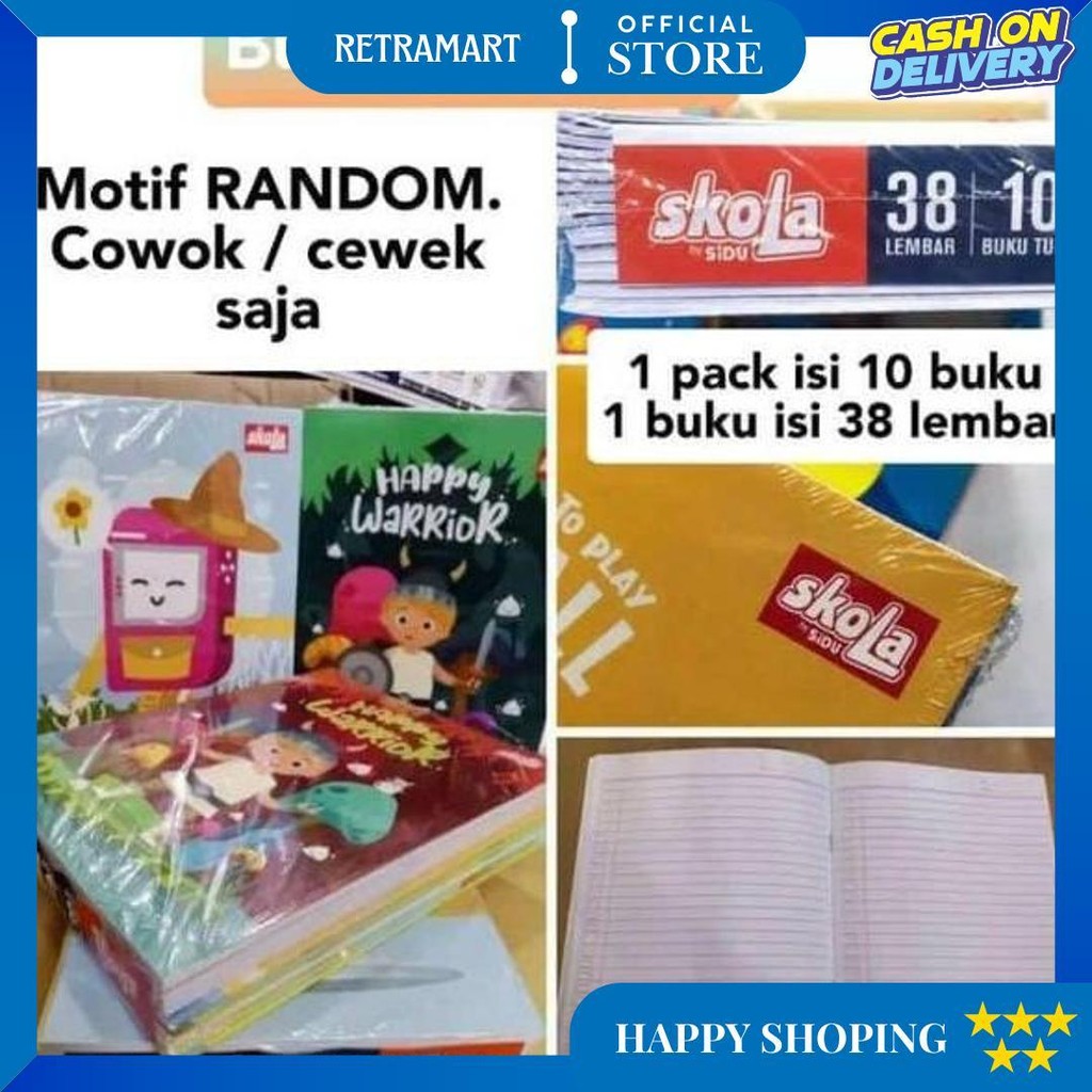 

Buku Tulis Skola By Sidu 38 Lembar 1 Pak Isi 10Pcs D Termurah