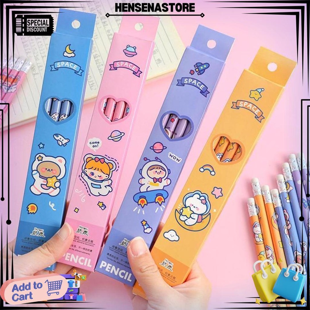 

Peach - Pensil Anak Karakter Lucu / Pensil Set Pack Cute / Pensil Set Alat Tulis Sekolah Anak / Pensil Set Isi Banyak S5670 D Best Seller
