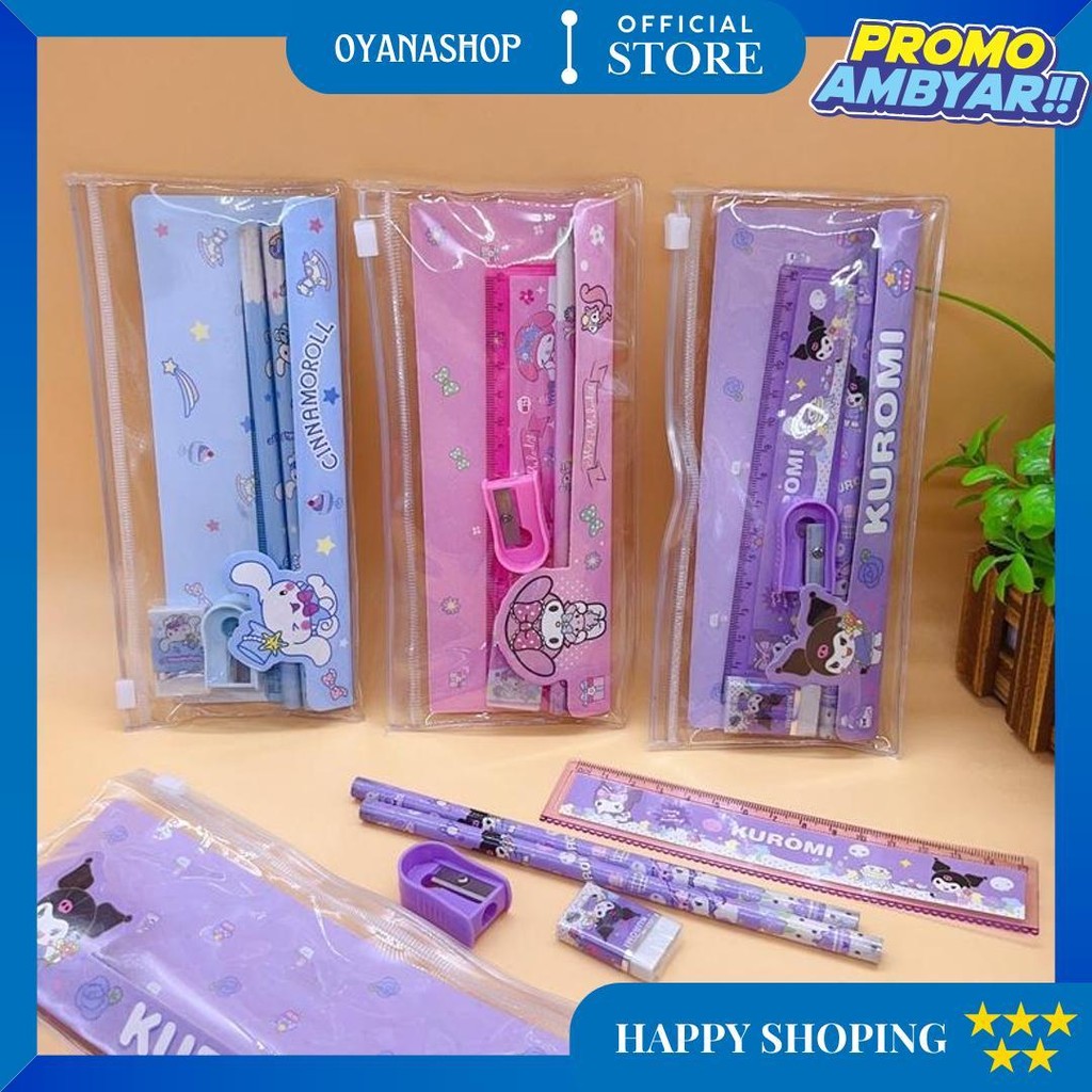 

Set Alat Tulis Sekolah Karakter Astronot 5 In 1 Lucu Cute Stationery Free Pouch D Promo 4.4