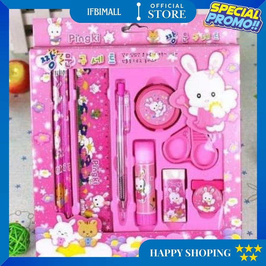 

Cahaya Pelangi (Cps) - Pencil Set 9 In 1 Alat Tulis Sekolah Anak Lengkap Murah D Promo Puncak