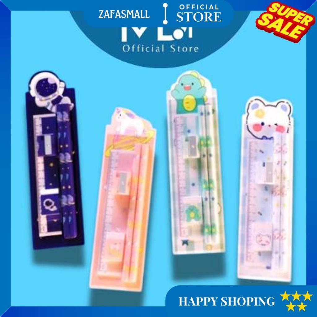 

1 Set Alat Tulis Anak Lucu / 1 Set Alat Tulis Isi 5 (5In1) D Best Seller