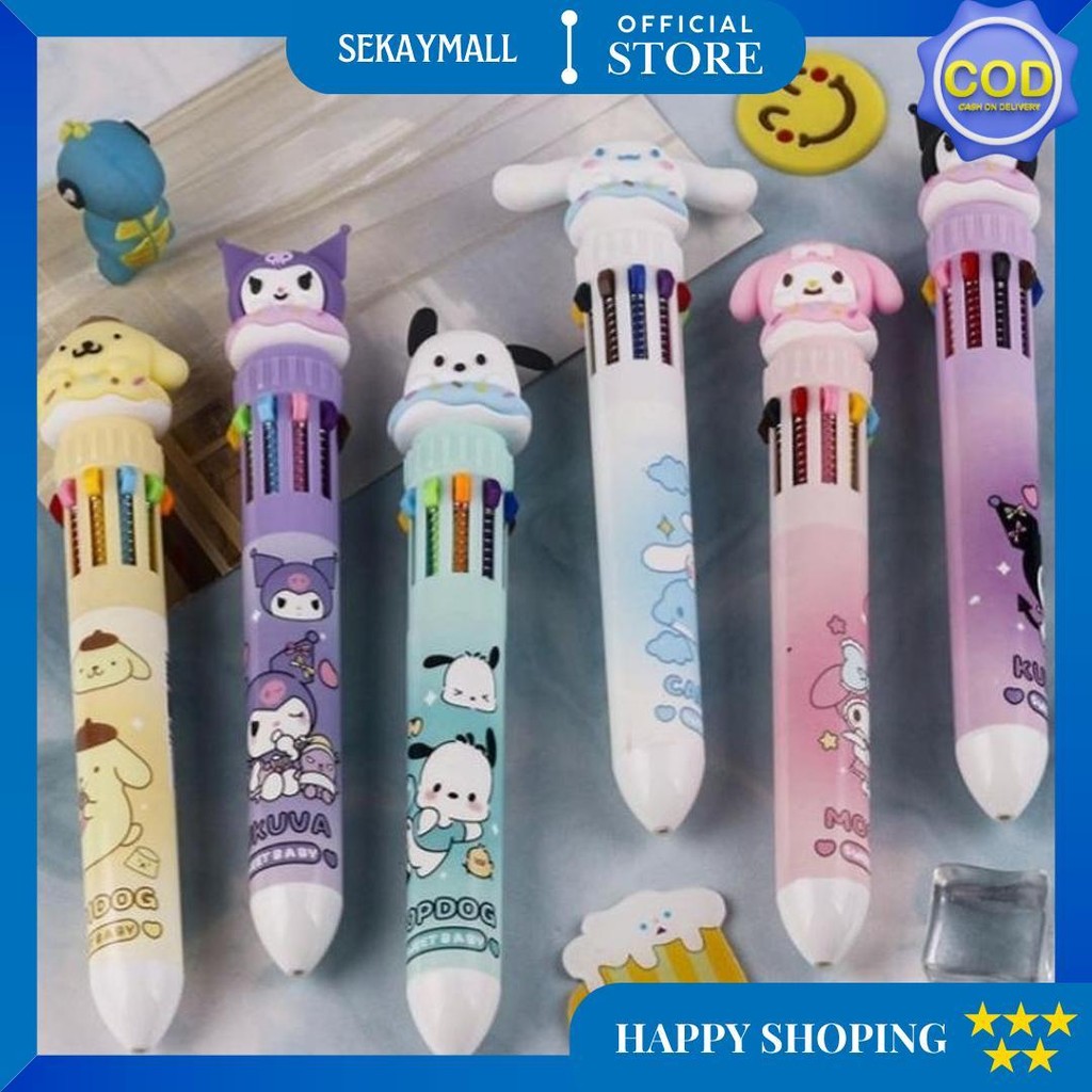 

Pulpen Sanrio Kuromi 10 Warna Bolpen 10 In 1 Kuromi D Best Seller