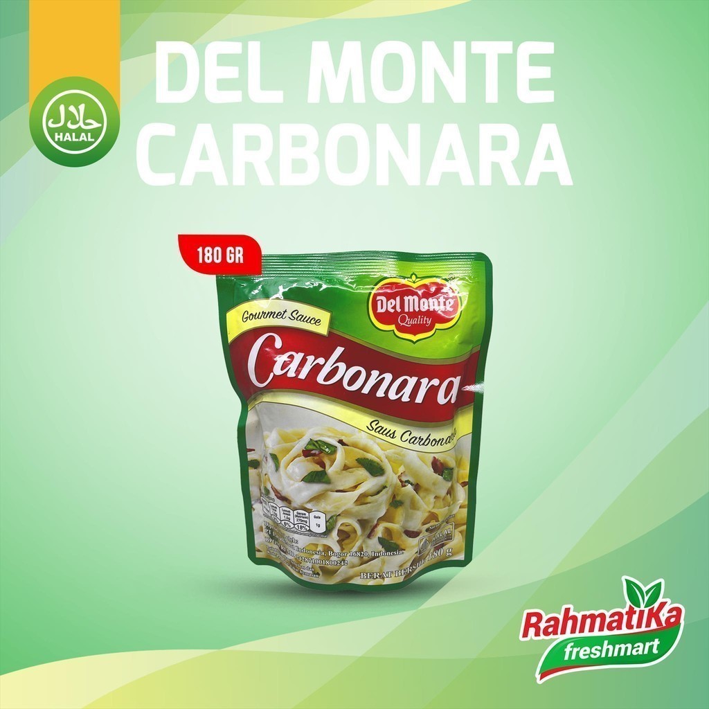 

Del Monte Carbonara Original / Saus Carbonara 180 gram