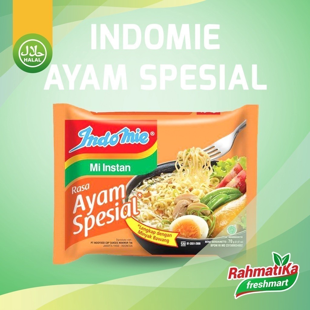 

Indomie Mi Instan Rasa Ayam Spesial 1 Pcs 68 gr