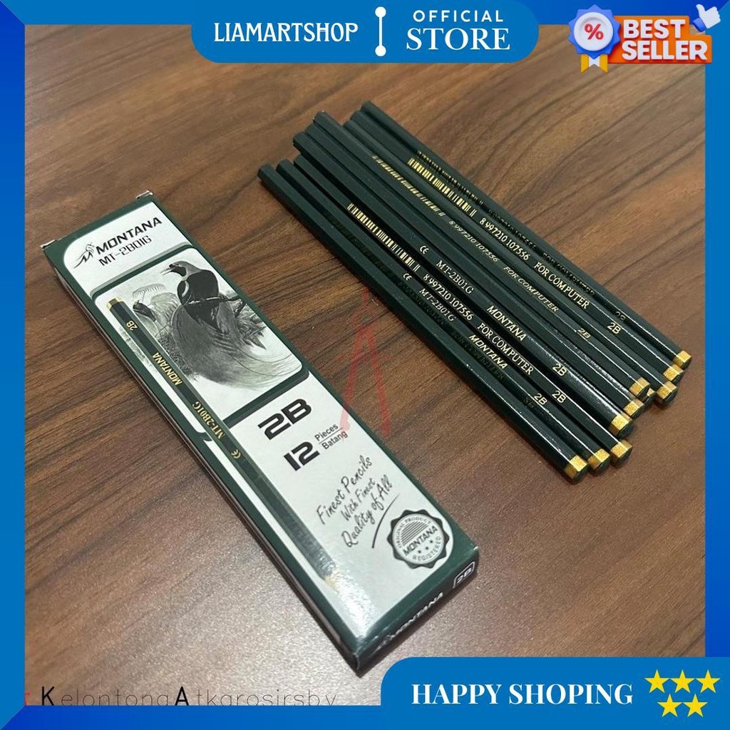

Pencil / Pensil 2B (12Pcs) M2000 / Montana Hijau D Promo Puncak
