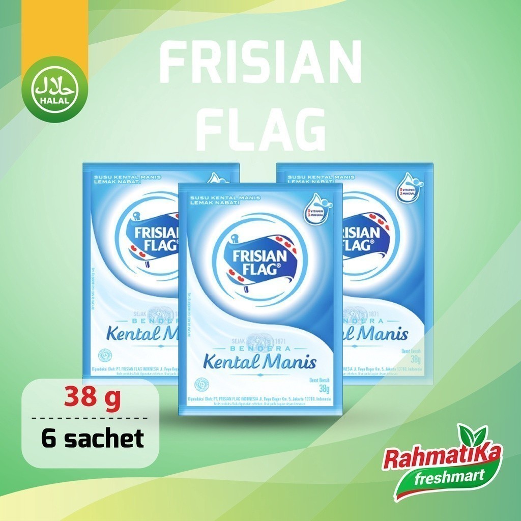 

Frisian Flag Susu Kental Manis Putih (38 gr x 6 sachet)