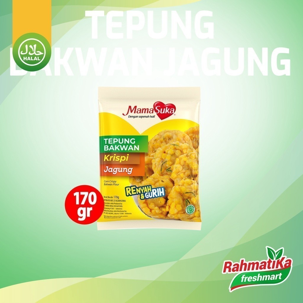 

MamaSuka Tepung Bakwan Krispi Jagung 170 gram