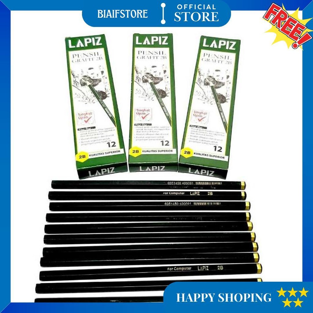 

Harga Grosir 1Kotak/12Pcs Pensil 2B For Computer D Cod