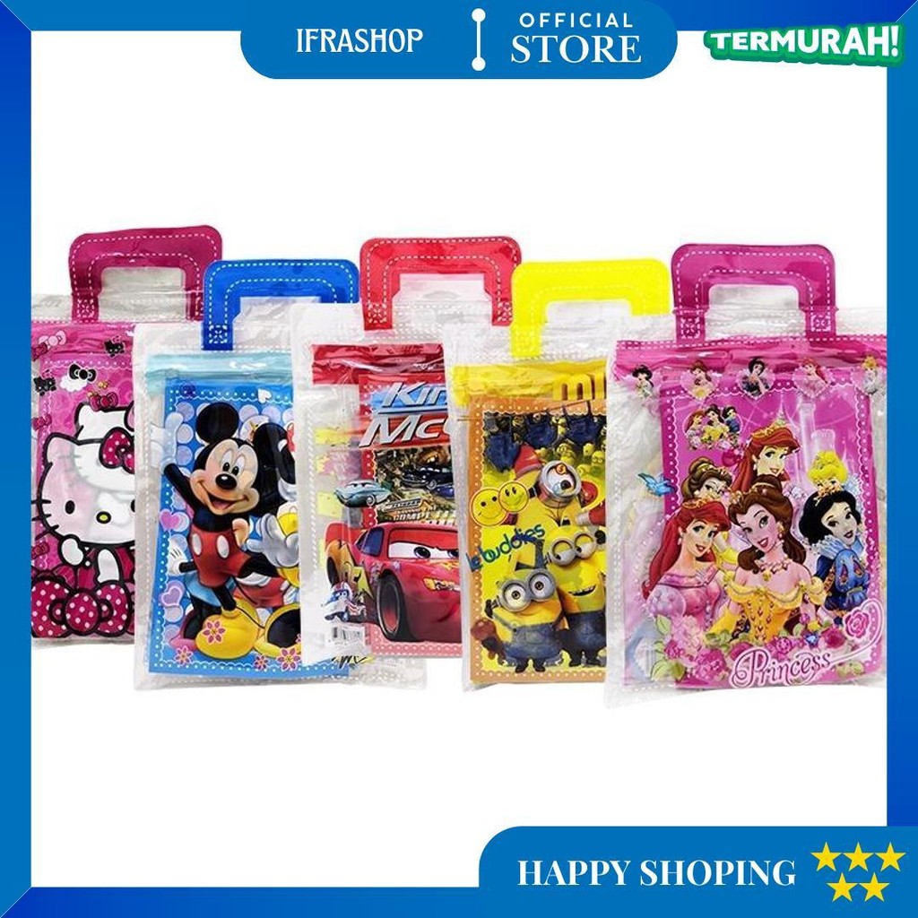 

Osm Jkt S6149 Set Alat Tulis 6 In 1 / Stationery Set Motif Karakter / Hampers Souvenir Birthday Anak / Set Mini Pouch Bag Karakter D Promo 4.4