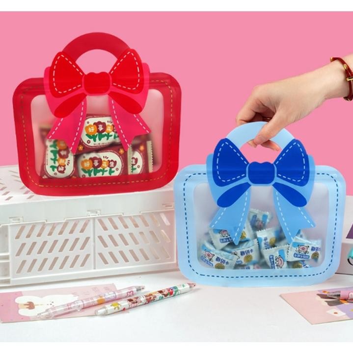 

TERLARIS HX193 [1 Paket = 10 Pcs] Plastik Snack Hadiah Ziplock Birthday Packaging Bag nt-137