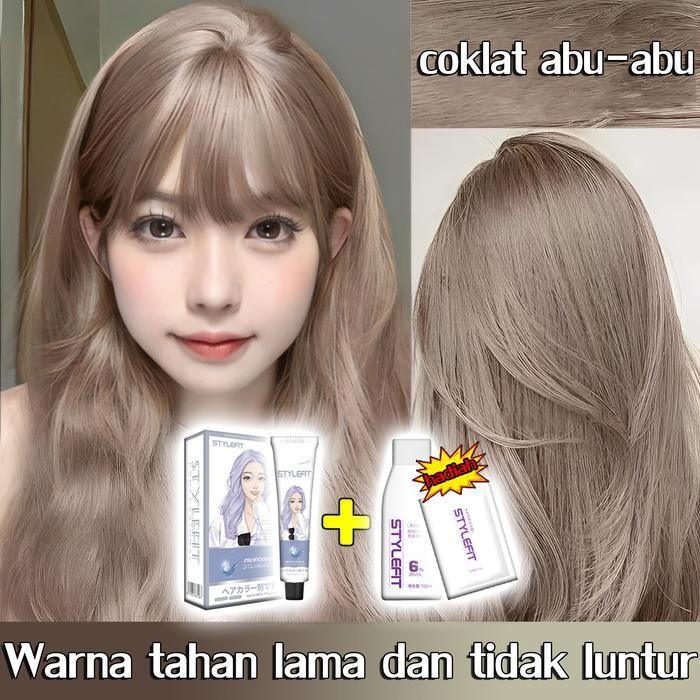 COD/Menderitanya segeraSTYLE FIT 200ml hair colour pewarna rambut halal Pewarna Herbal Cat Rambut As