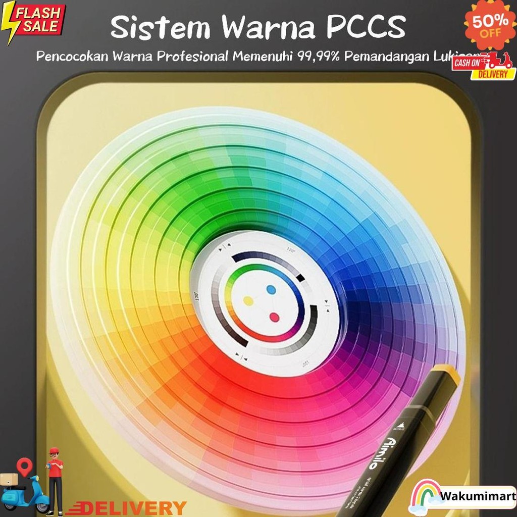 

Aimilo Spidol Warna Warni 1 Set Sketch Marker 2 Tip Touch Marker 48/60/80 Warna D Termurah