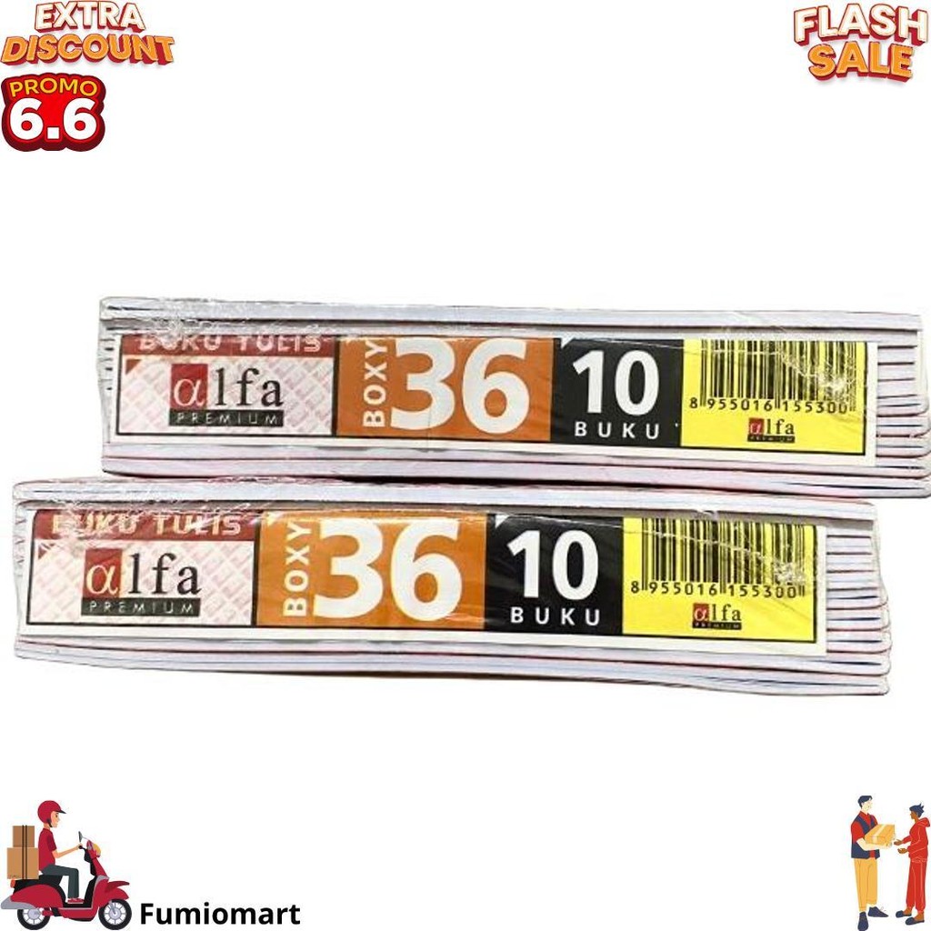 

1 Pack - Buku Besar Alfa Campus 36 Lembar - Ukuran B5 (Isi 10 Buku) D Best Seller