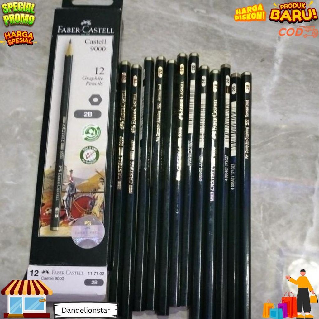 

Pensil 2B Faber Castell ( 1 Pack Isi 12 Pensil ) D Best Seller
