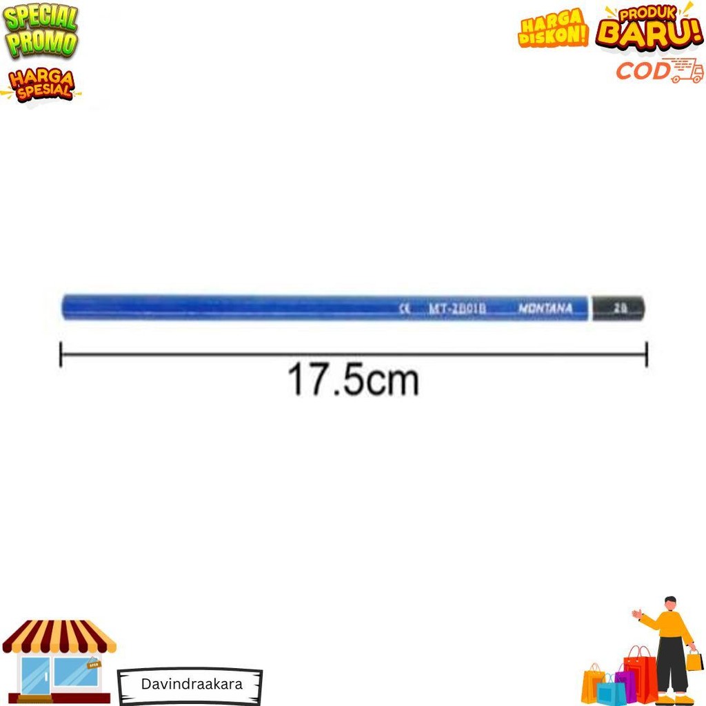 

Pensil 2B Montana Mt-2B01-B Biru (12 Pcs) D Terlaris
