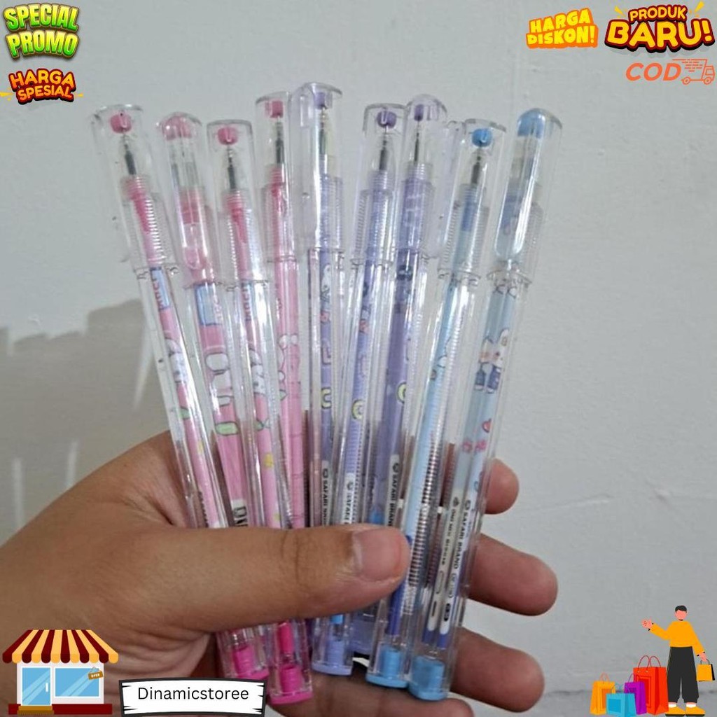 

(Pen Segitiga-Lusin) Pulpen Bulpen Bolpoin Pena Gel Pen Segitiga Lucu Murah Karakter Animasi Motif Space Man Astronot Bear Beruang Panda Pinguin Fancy D Termurah