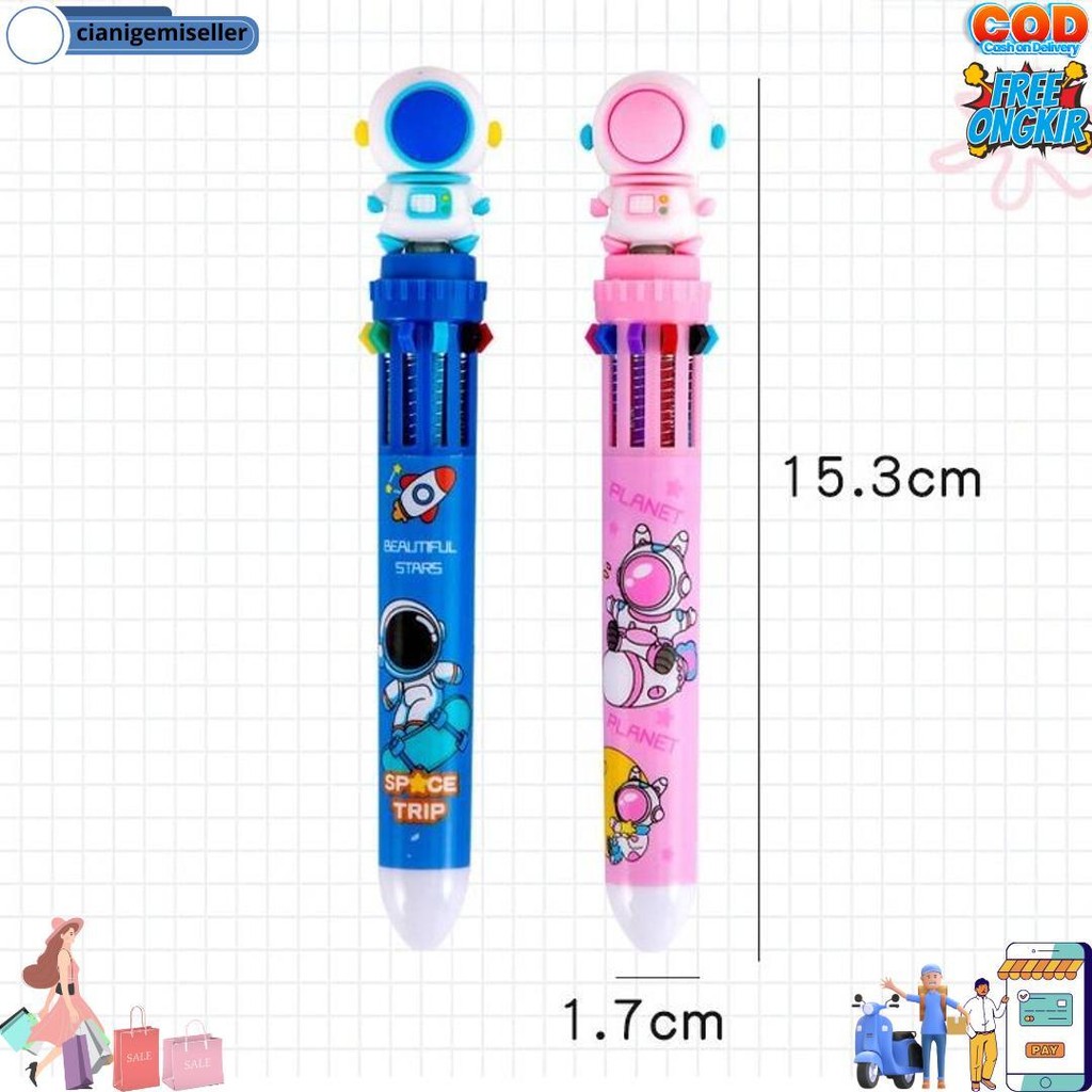 

Viral Pulpen Mekanik 10 Warna Tinta Motif Astronot 3D / Pulpen 10 Warna Motif Astronot Bs D Cod