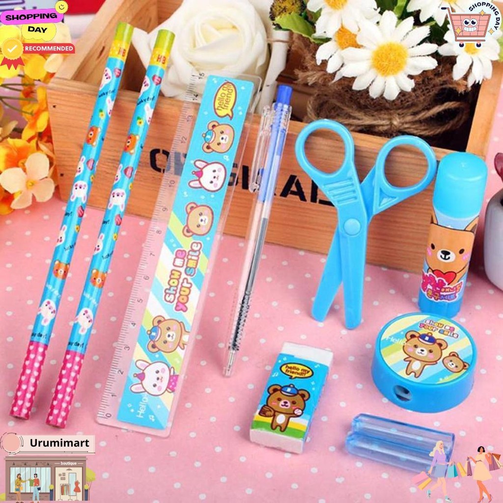 

Alat Tulis Set Anak 8In1 Karakter Set School Supplies For Child / Paket Alat Tulis Anak Tk / Gift Kids Stationery Mr A26 D Sale