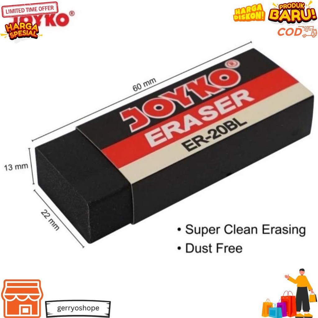 

Eraser/Penghapus Joyko 526-B20 Besar (1Pcs) D Promo Puncak
