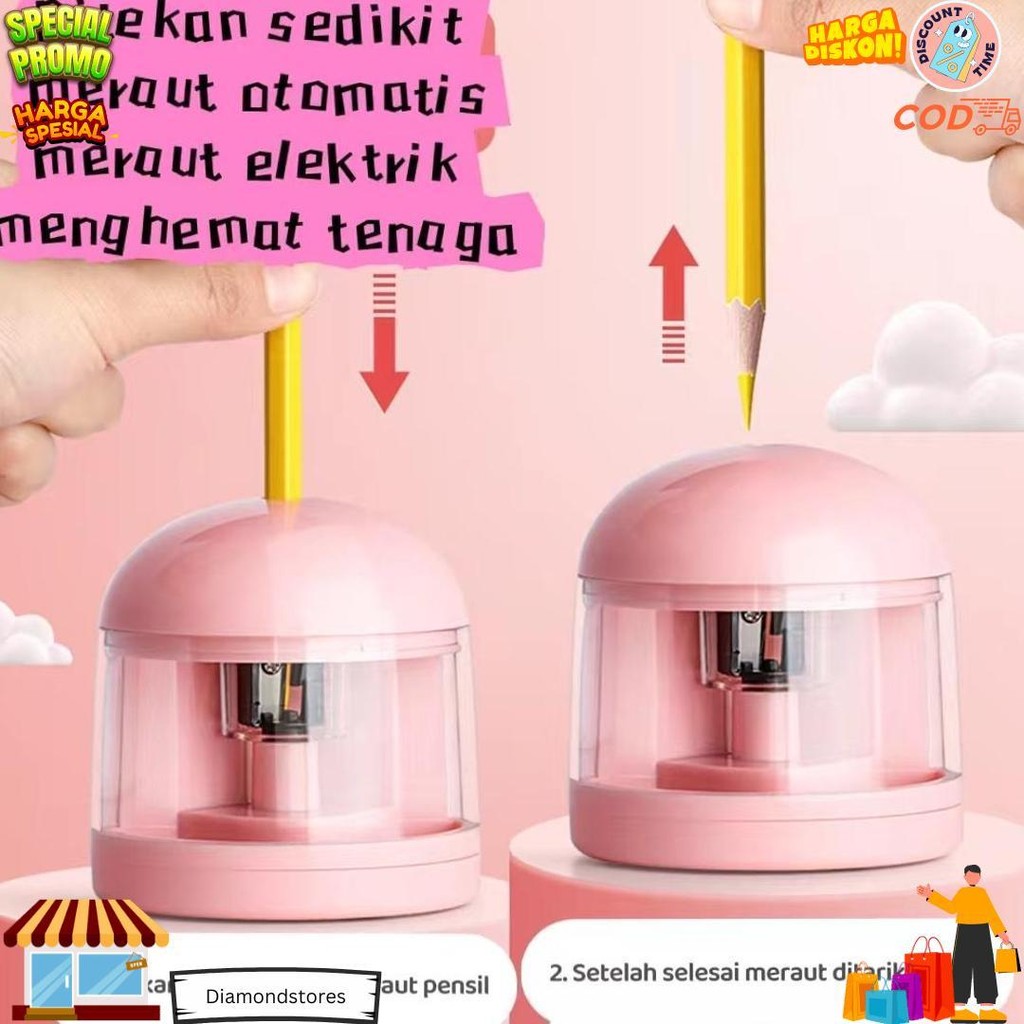 

Loooopy Electric Stationery Set / Set Alat Tulis Elektronik Rautan Penghapus Vacuum Pencil 11 In 1/Set Alat Tulis Elektronik Belajar Anak Perempuan Kado D Terlaris