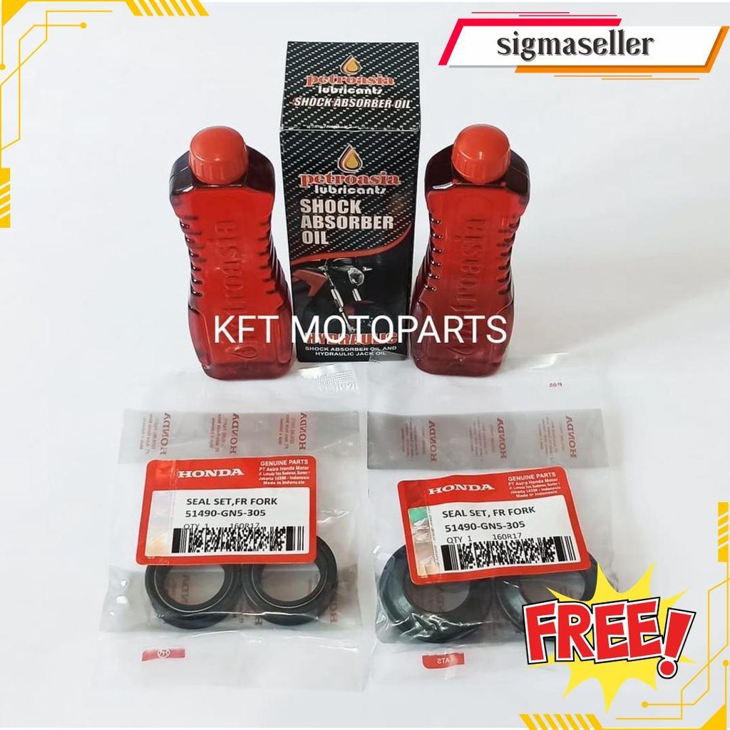 Seal Shock Depan Dan Oli Shock Honda Supra X 125 Supra X 125 Fi Supra X Helm In Original Produk