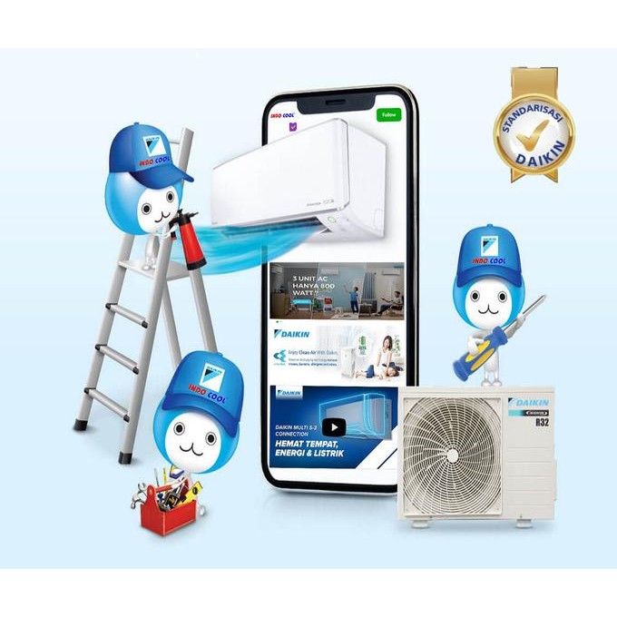 Murah Paket Pemasangan AC 2 - 5Pk (Cassette / Floor Standing) Non COD