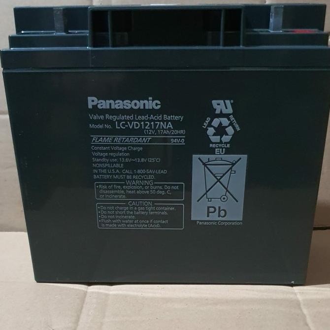 Murah Baterai Aki Kering Panasonic 12V 17Ah Ori Termurah Buat Ups, Accu