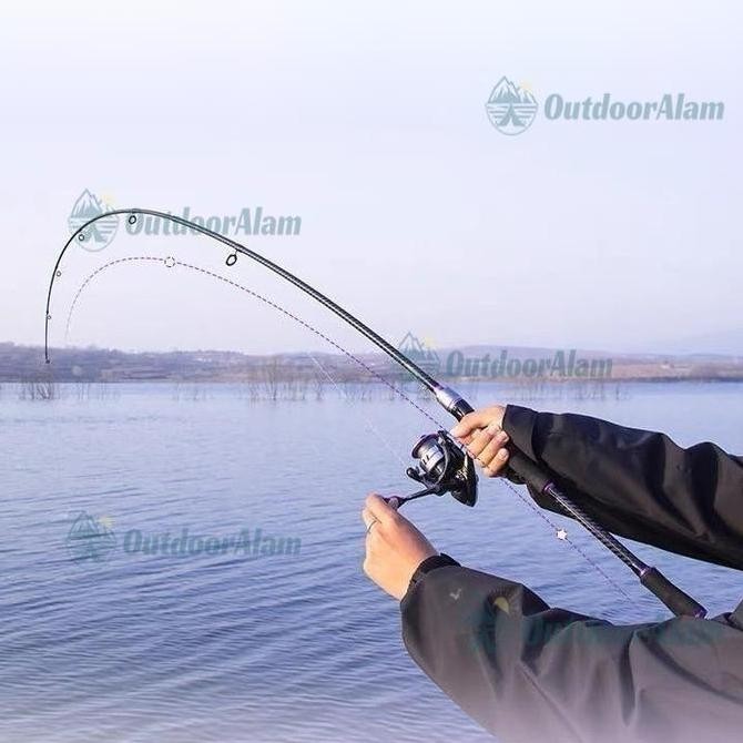 Joran Pancing 6-12Lb 165-240Cm Joran 2 Bagian Carbon Fiber Joran Ul Joran Bc Pancing Joran 1.6M/1.8M