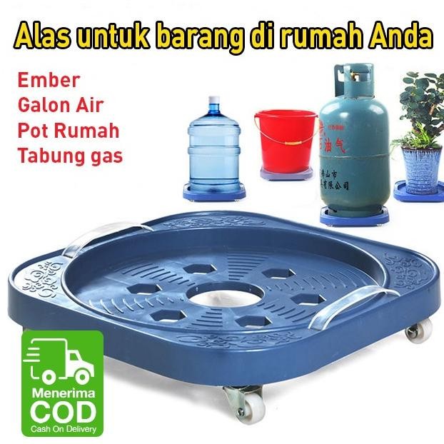 Murah Tatakan Alas Tabung Gas, Wadah Pot Bunga, Rak Bensin Portabel, Vas Non COD