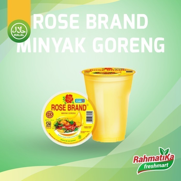 

Rose Brand Minyak Goreng Sawit 220 ml (Cup)